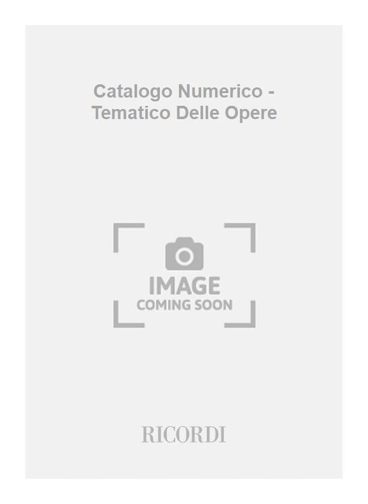 Catalogo Numerico - Tematico Delle Opere